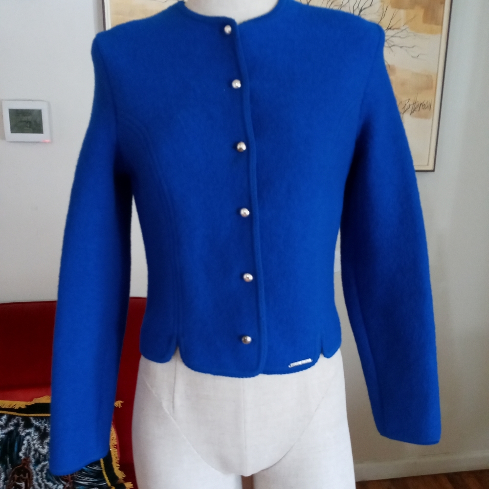 Blue wool Geiger jacket